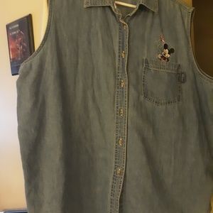 Mickey Mouse Blue Jean Vest